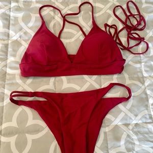 NWT red bikini